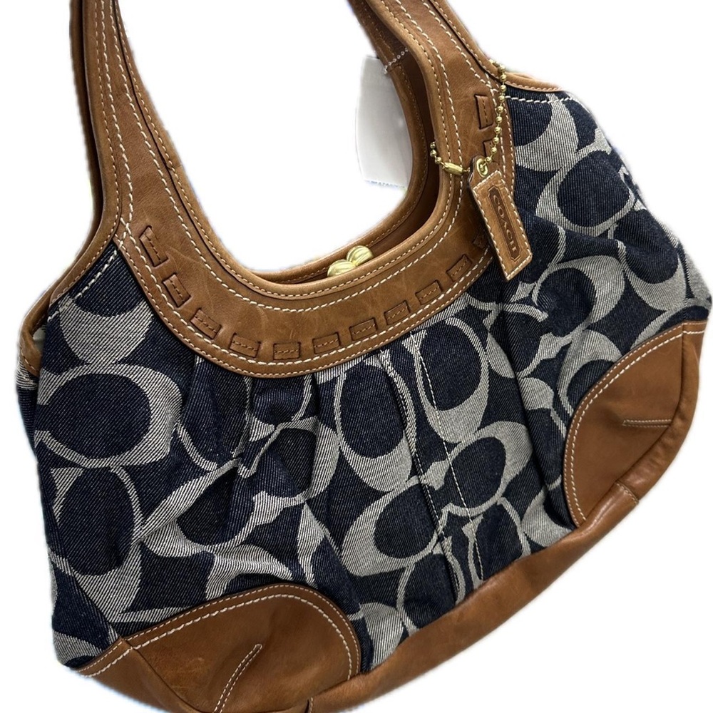 Coach Ergo Vintage Denim and Leather Bag